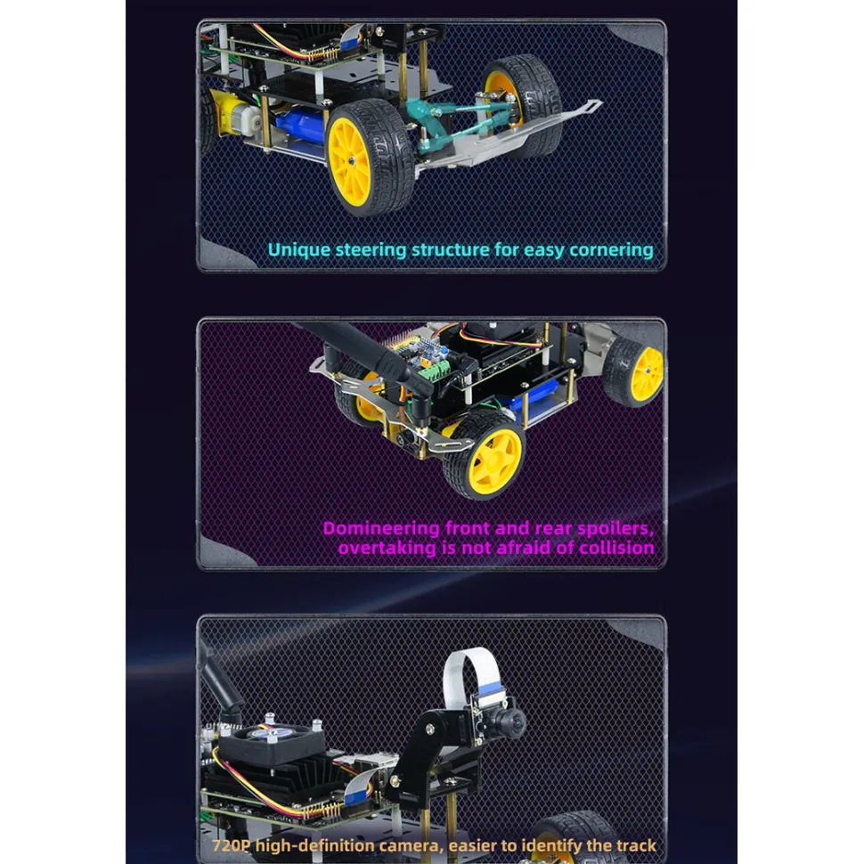 Autonomous Robot Car Kit with Deep Learning Vision & Ackermann Steering - Self-Driving Platform for Jetson Nano & Donkey Car