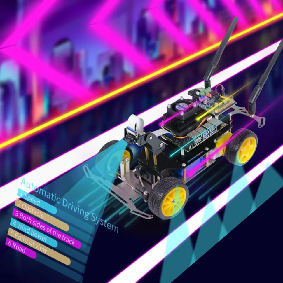 Autonomous Robot Car Kit with Deep Learning Vision & Ackermann Steering - Self-Driving Platform for Jetson Nano & Donkey Car