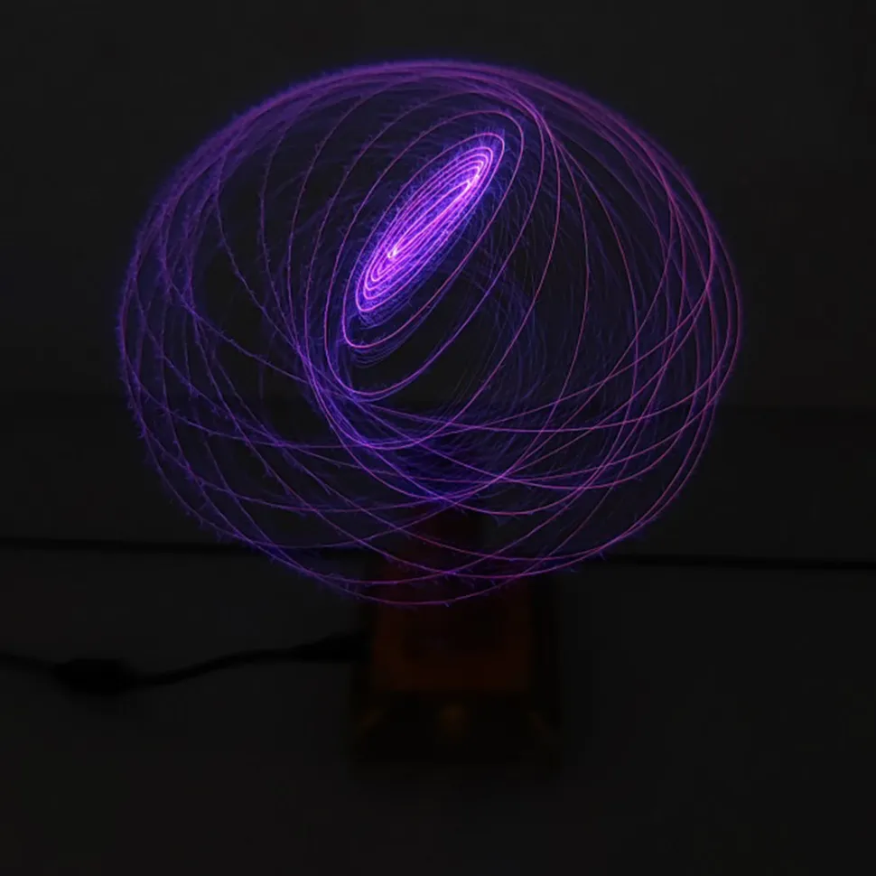 Bluetooth Singing Tesla Coil Music Speaker Plasma Loudspeaker Desktop Toy-US Plug