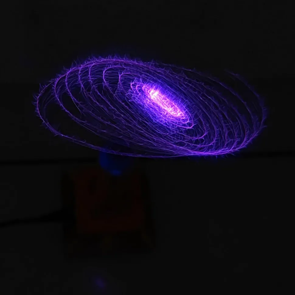 Bluetooth Singing Tesla Coil Music Speaker Plasma Loudspeaker Desktop Toy-US Plug