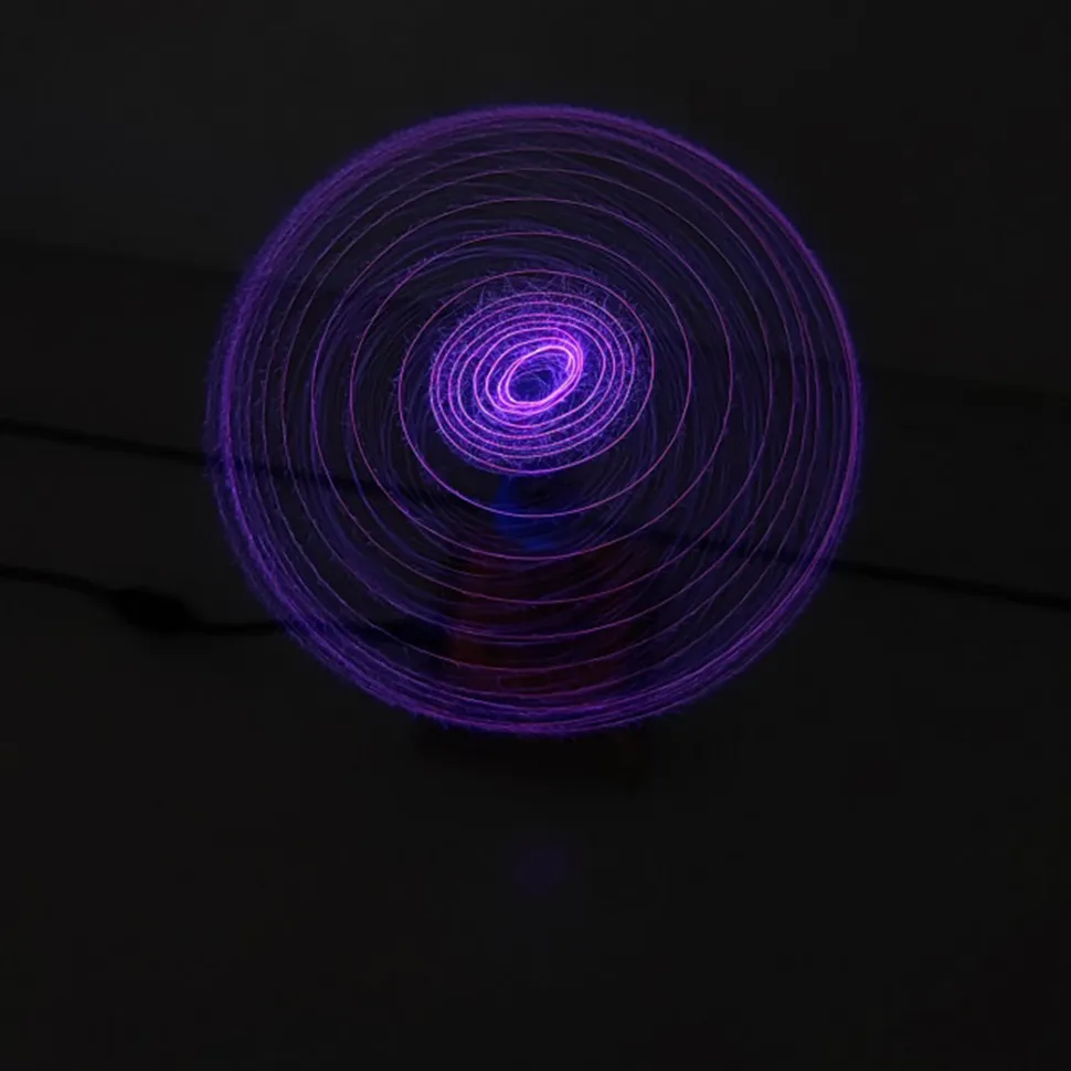 Bluetooth Singing Tesla Coil Music Speaker Plasma Loudspeaker Desktop Toy-US Plug