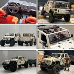 CAPO CUB2 1/18 Electric RC Car Simulation Metal 4WD Off-road Climbing Car Model KIT