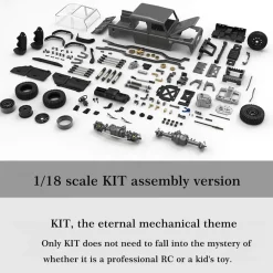 Capo CUB1 RC Crawler Truck 1:18 4WD Electric RC Simulation Off-Road Vehicle Pickup Truck Model with Differential Lock KIT