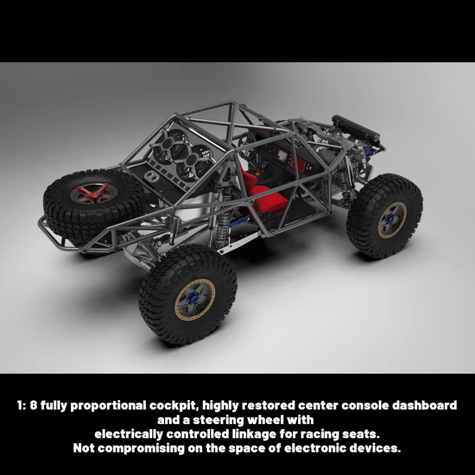 Capo U4 CD1582X Queen 1/8 Scale 2.4G All Metal RC Off-Road Crawler Climbing Car RC Vehicle Model Kit