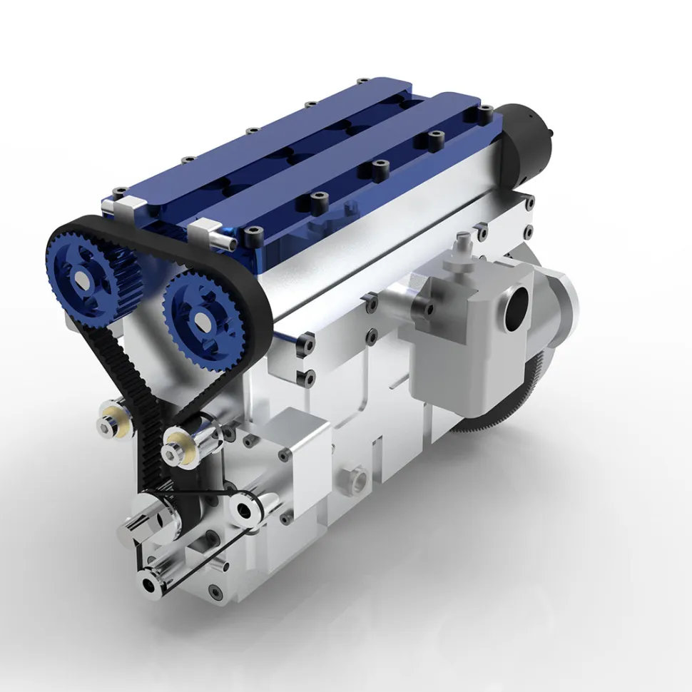36cc DOHC Inline 4 Cylinder 4 Stroke Water-cooled Electrically Started Gasoline Engine Model for RC Model Car Boat Tank Airplane