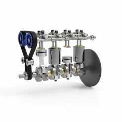 36cc DOHC Inline 4 Cylinder 4 Stroke Water-cooled Electrically Started Gasoline Engine Model for RC Model Car Boat Tank Airplane