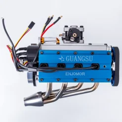 36cc DOHC Inline 4 Cylinder 4 Stroke Water-cooled Electrically Started Gasoline Engine Model for RC Model Car Boat Tank Airplane