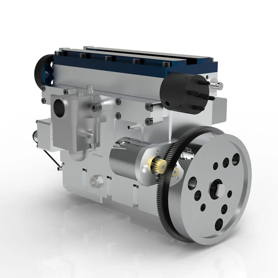 36cc DOHC Inline 4 Cylinder 4 Stroke Water-cooled Electrically Started Gasoline Engine Model for RC Model Car Boat Tank Airplane