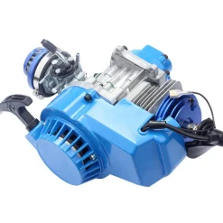 80CC Mini 2-Stroke CNC Single-Cylinder Pull-Start Gasolin Internal Combustione Engine for Beach Motorcycle Modification/Bicycle Assist