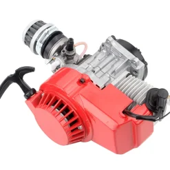 80CC Mini 2-Stroke CNC Single-Cylinder Pull-Start Gasolin Internal Combustione Engine for Beach Motorcycle Modification/Bicycle Assist