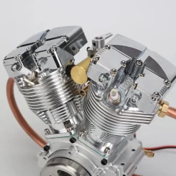 CISON FG-VT157 15.7cc Mini OHV V-twin V2 Shovelhead Engine 4-Stroke Air-cooled Gasoline Engine Motorcycle RC Engine Model