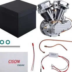 CISON FG-VT9 9cc V2 Engine and Original Parts V-twin 4-Stroke Air-cooled Motorcycle Engine