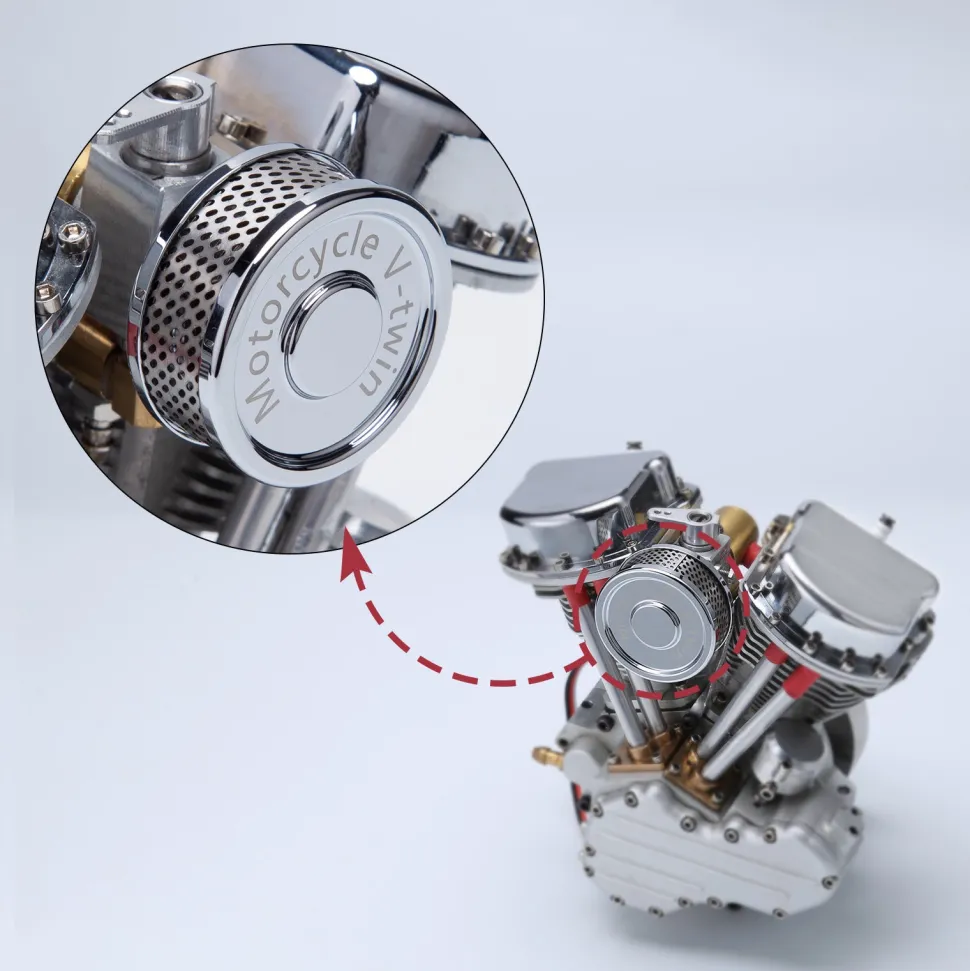 CISON FG-VT9 9cc V2 Engine and Original Parts V-twin 4-Stroke Air-cooled Motorcycle Engine