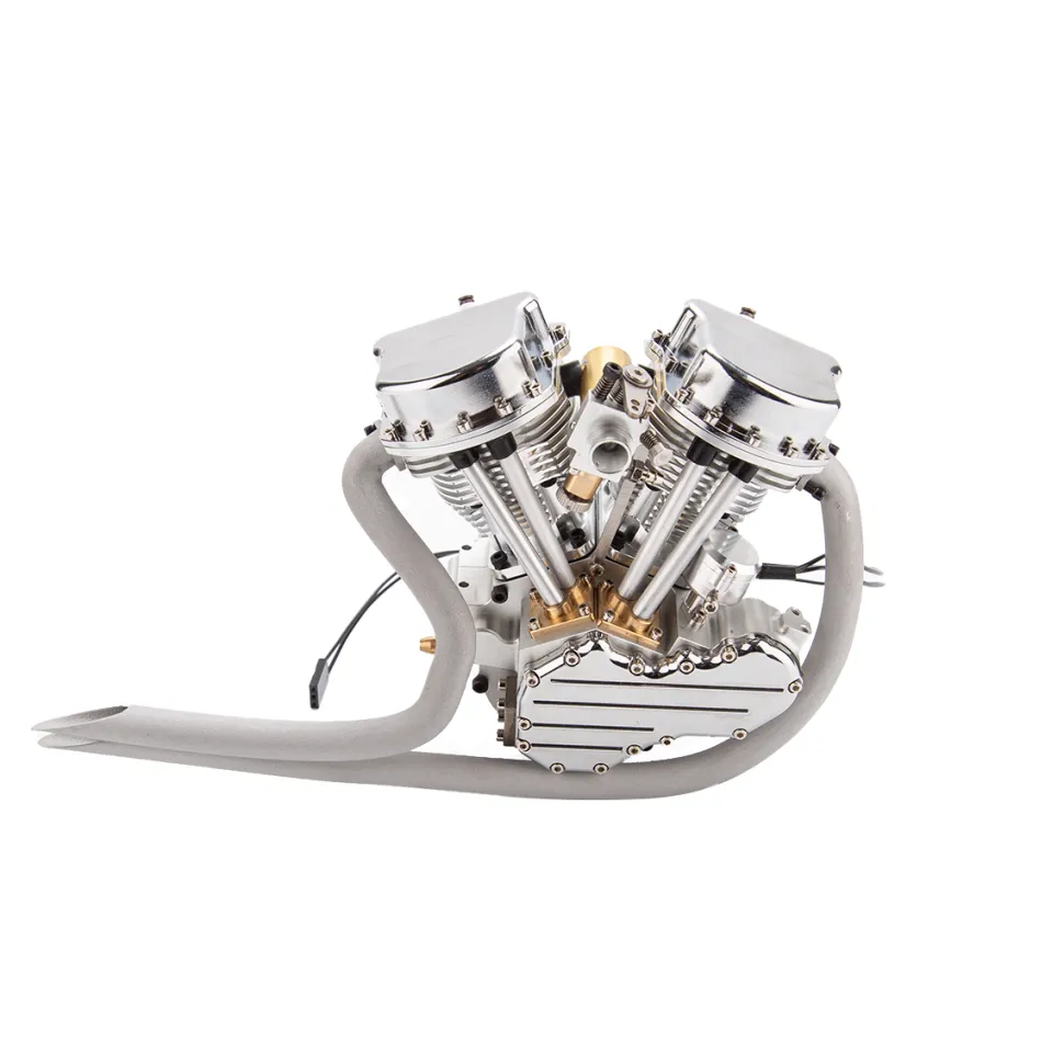 CISON FG-VT9 9cc V2 Engine V-Twin Dual Cylinder 4-Stroke Air-Cooled Gasoline Engine Motorcycle RC Engine Model