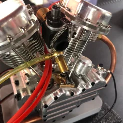 CISON FG-VT9 9cc V2 Engine V-Twin Dual Cylinder 4-Stroke Air-Cooled Gasoline Engine Motorcycle RC Engine Model