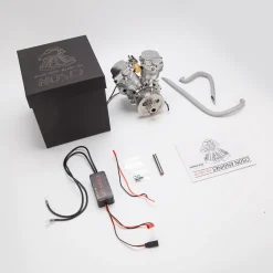CISON FG-VT9 9cc V2 Engine V-Twin Dual Cylinder 4-Stroke Air-Cooled Gasoline Engine Motorcycle RC Engine Model
