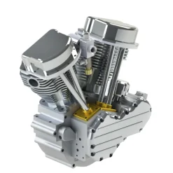 CISON FG-VT9 9cc V2 Engine V-Twin Dual Cylinder 4-Stroke Air-Cooled Gasoline Engine Motorcycle RC Engine Model