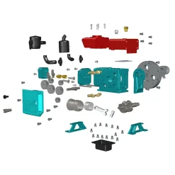 CISON L100 3.5cc Mini Evaporative Cooled Single-cylinder 4-stroke Gasoline Engine Internal Combustion Engine Model - Speed Up to 8000rpm