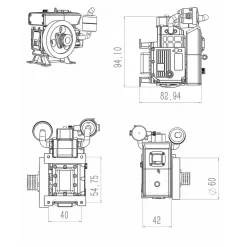 CISON L100 3.5cc Mini Evaporative Cooled Single-cylinder 4-stroke Gasoline Engine Internal Combustion Engine Model - Speed Up to 8000rpm