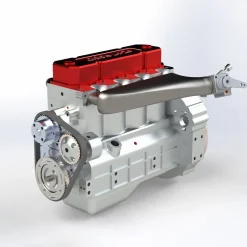 CISON L4-175 17.5cc Mini OHV Inline 4 Cylinder 4 Stroke Water-cooled L4 RC Gasoline Engine Model - Speed Up to 8,000rpm
