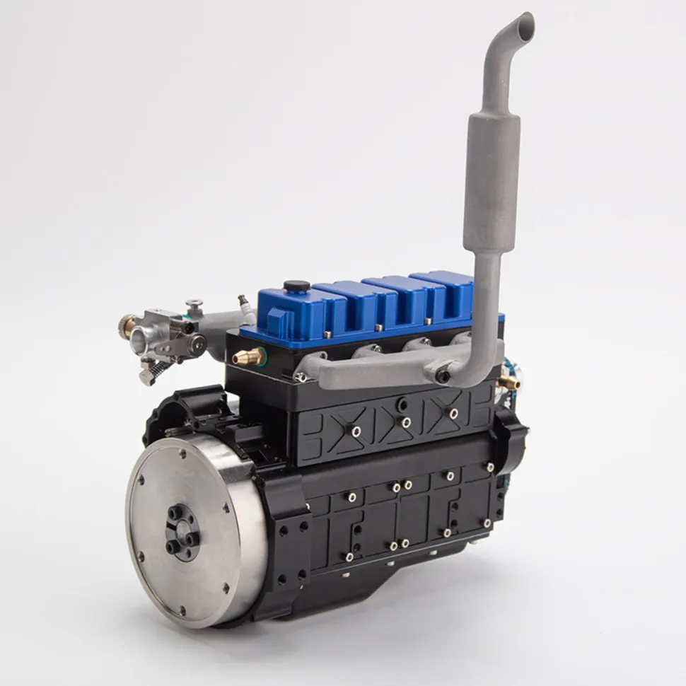 CISON L4-175 17.5cc Mini OHV Inline 4 Cylinder 4 Stroke Water-cooled L4 RC Gasoline Engine Model - Speed Up to 8,000rpm