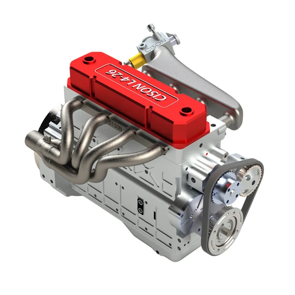 CISON L4-175 17.5cc Mini OHV Inline 4 Cylinder 4 Stroke Water-cooled L4 RC Gasoline Engine Model - Speed Up to 8,000rpm