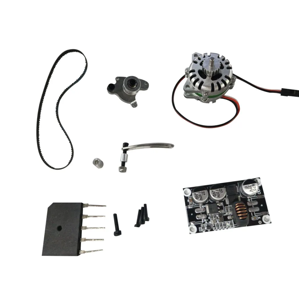 CISON Mini DC Generator + Rectifier + Fixed Bracket DIY Modification Accessory Set for CISON Four Cylinder Engine Models