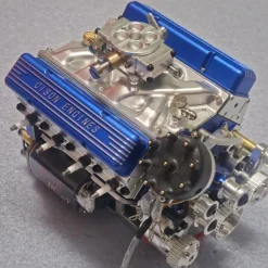 CISON Small-block 44CC 1/6 Scale Water-Cooled OHV 4-Stroke V8 Gas Engine Internal Combustion Engine - Build Your Own V8 Engine that Works