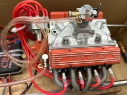 CISON Small-block 44CC 1/6 Scale Water-Cooled OHV 4-Stroke V8 Gas Engine Internal Combustion Engine - Build Your Own V8 Engine that Works