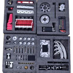 CISON Small-block 44CC 1/6 Scale Water-Cooled OHV 4-Stroke V8 Gas Engine Internal Combustion Engine - Build Your Own V8 Engine that Works
