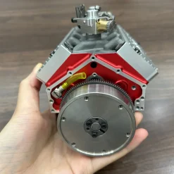 CISON Small-block 44CC 1/6 Scale Water-Cooled Flathead 4-Stroke V8 Gasoline Engine Internal Combustion Model Kit that Works