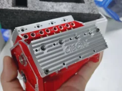 CISON Small-block 44CC 1/6 Scale Water-Cooled Flathead 4-Stroke V8 Gasoline Engine Internal Combustion Model Kit that Works
