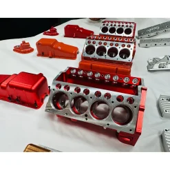 CISON V8 Engine Pro Small-block 44CC 1/6 Scale Water-Cooled 4-Stroke 8-Cylinder Gasoline Engine Internal Combustion V8 Engine Model Kit that Works