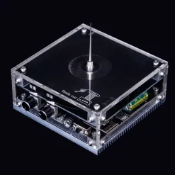 10cm Electronic Music Tesla Coil Artificial Lightning Hand Touch Magnetic Storm Coil Experimenting Device Teaching Tool Desktop Toy