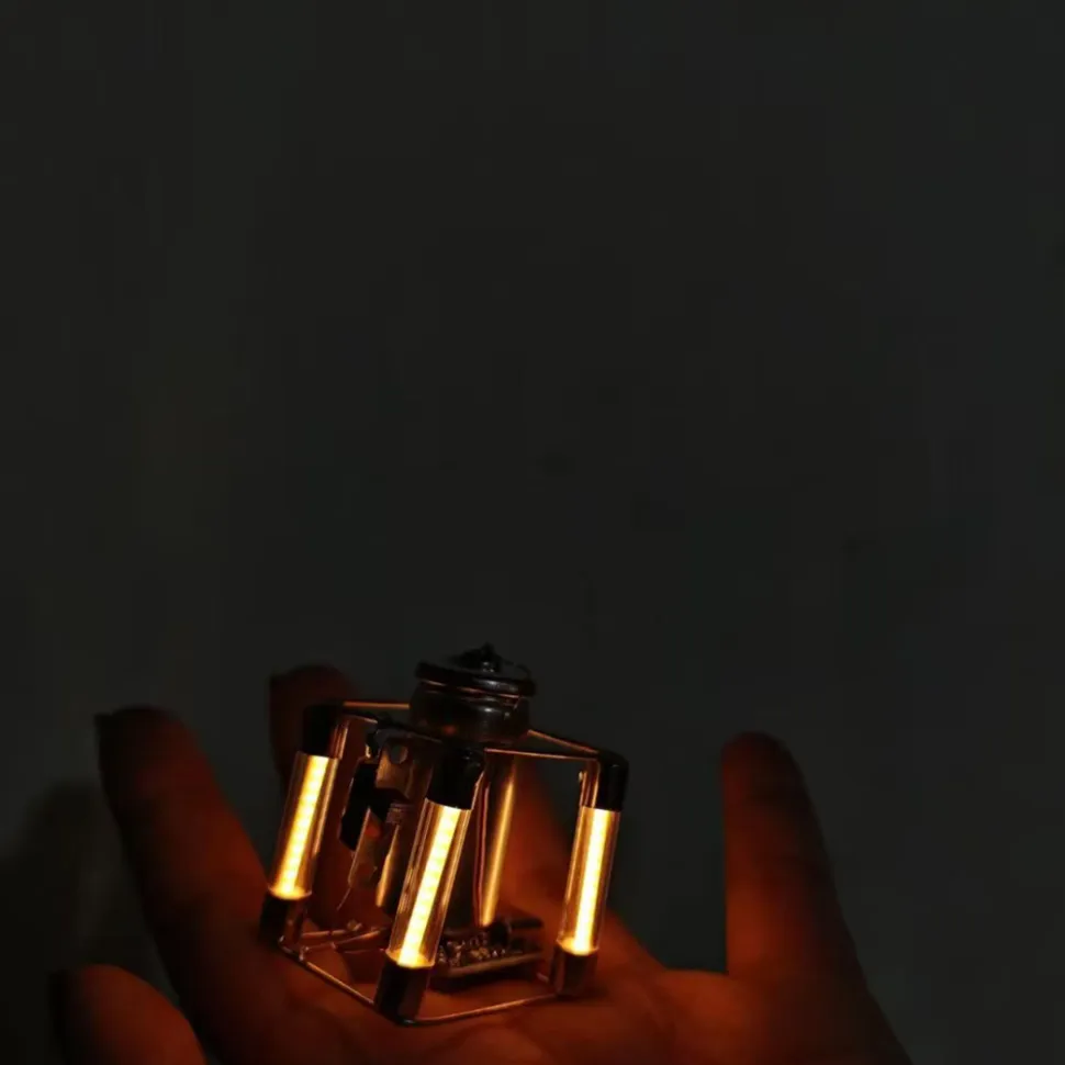 Cube-Style Warm-Glow Ceramic Filament LED Night Light DIY Kit