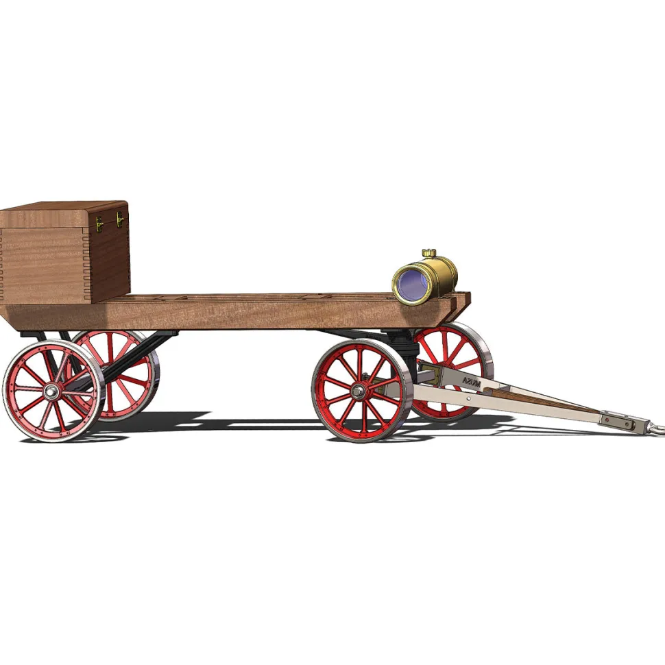 Custom Steering Cart for RETROL HM-01 Hit and Miss Engine Model