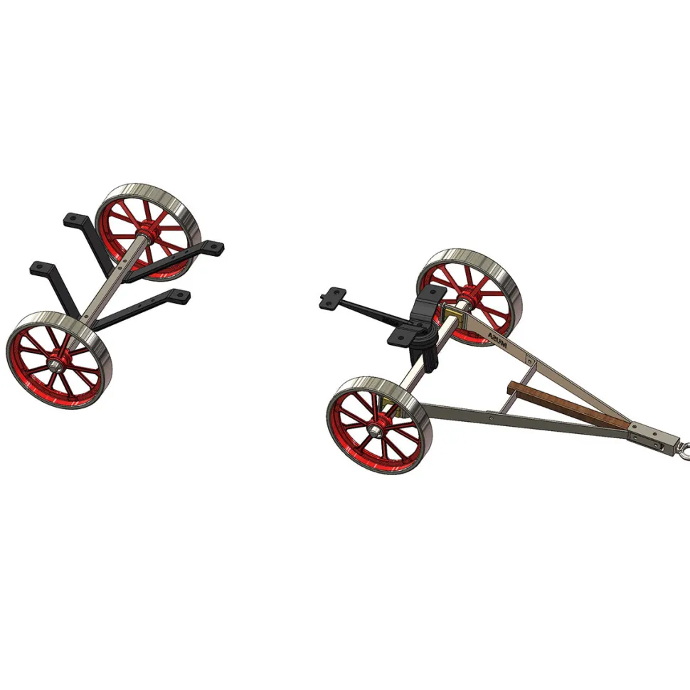 Custom Steering Cart for RETROL HM-01 Hit and Miss Engine Model