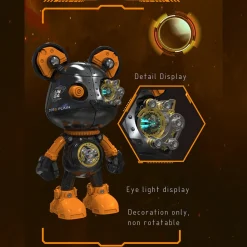 Cyborg Violence Bear 3D Metal Puzzle Model Building Kit High End Desktop Toy