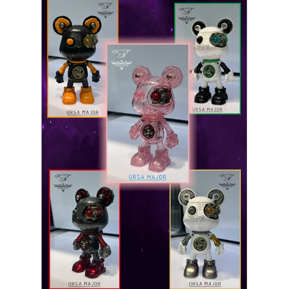 Cyborg Violence Bear 3D Metal Puzzle Model Building Kit High End Desktop Toy