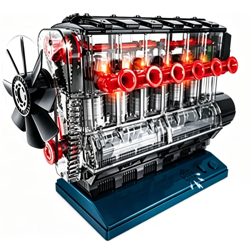 6-Cylinder Engine Model Kit-Build Your Own L6 Engine-L6 Engine Building Kit