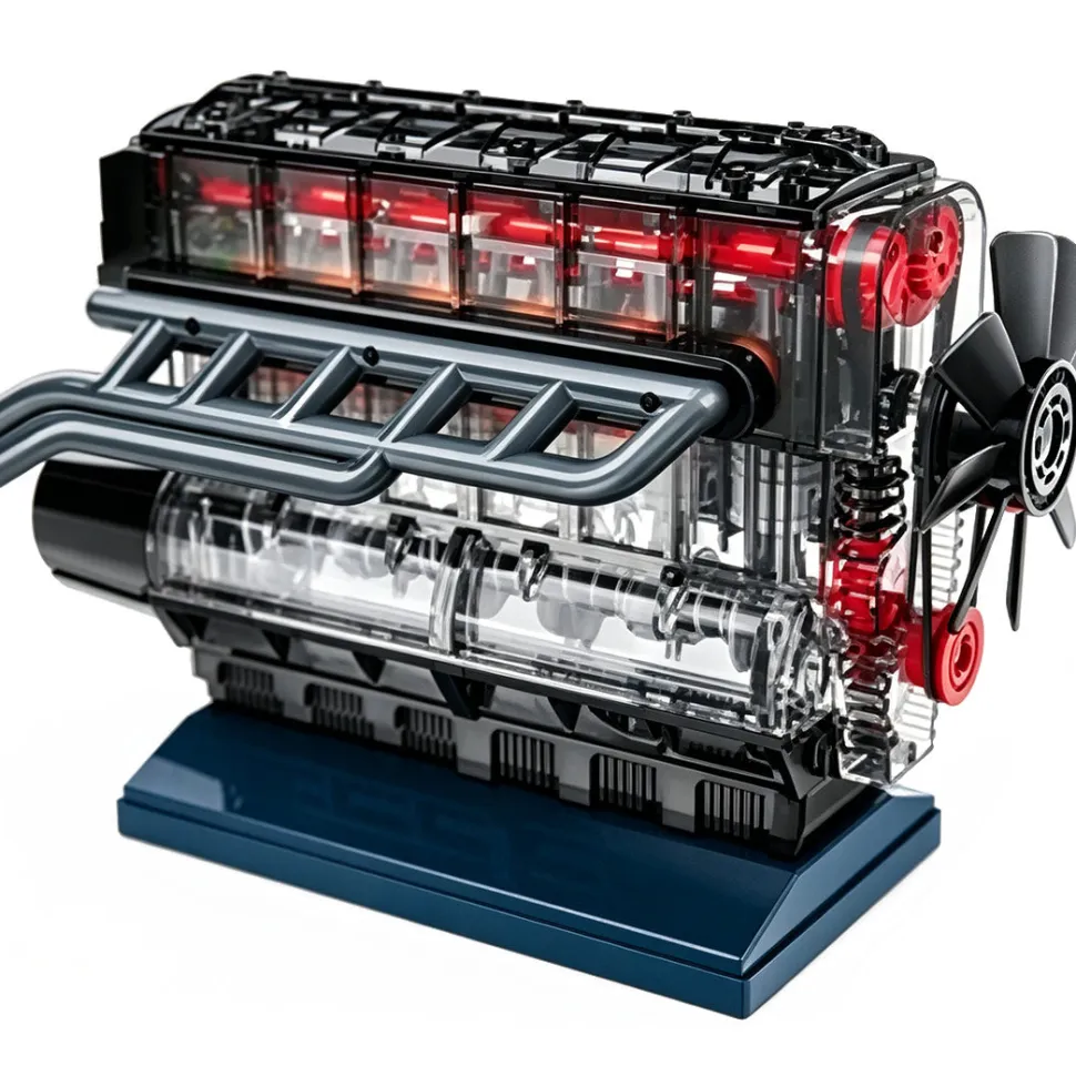 6-Cylinder Engine Model Kit-Build Your Own L6 Engine-L6 Engine Building Kit