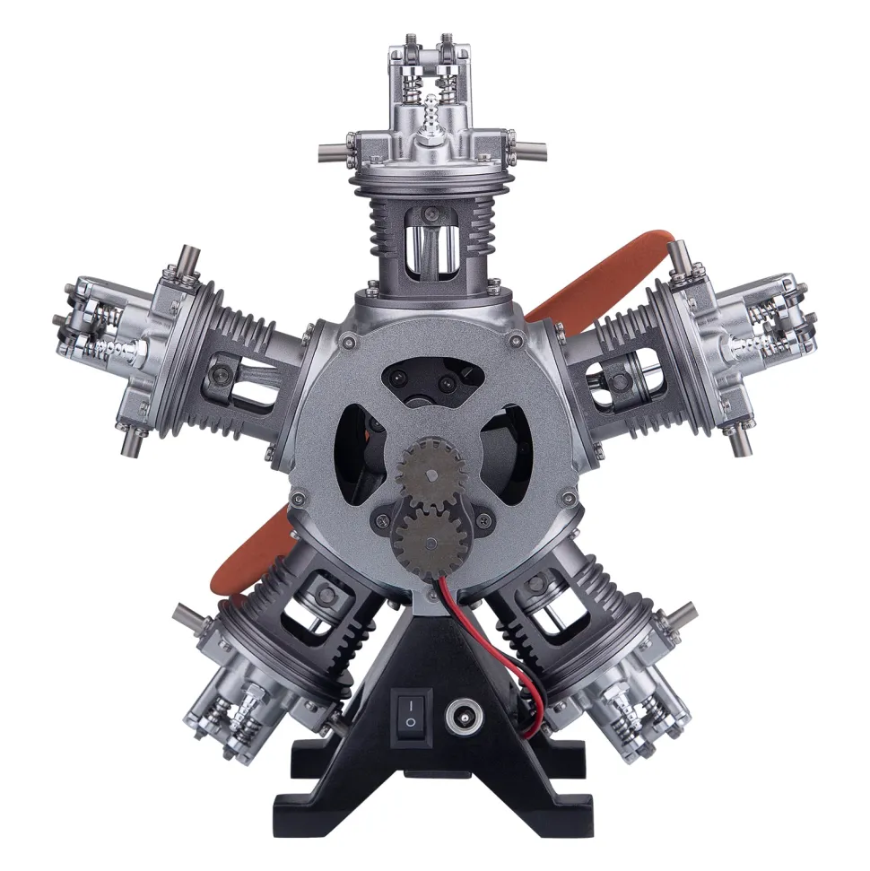 5 Cylinder Radial Engine Model Kit that Works - Build Your Own Radial Engine - TECHING 1: 6 Full Metal Radial Engine Model Kit 230+Pcs