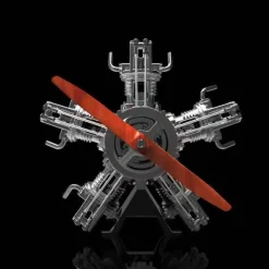5 Cylinder Radial Engine Model Kit that Works - Build Your Own Radial Engine - TECHING 1: 6 Full Metal Radial Engine Model Kit 230+Pcs