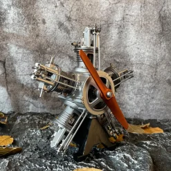 5 Cylinder Radial Engine Model Kit that Works - Build Your Own Radial Engine - TECHING 1: 6 Full Metal Radial Engine Model Kit 230+Pcs
