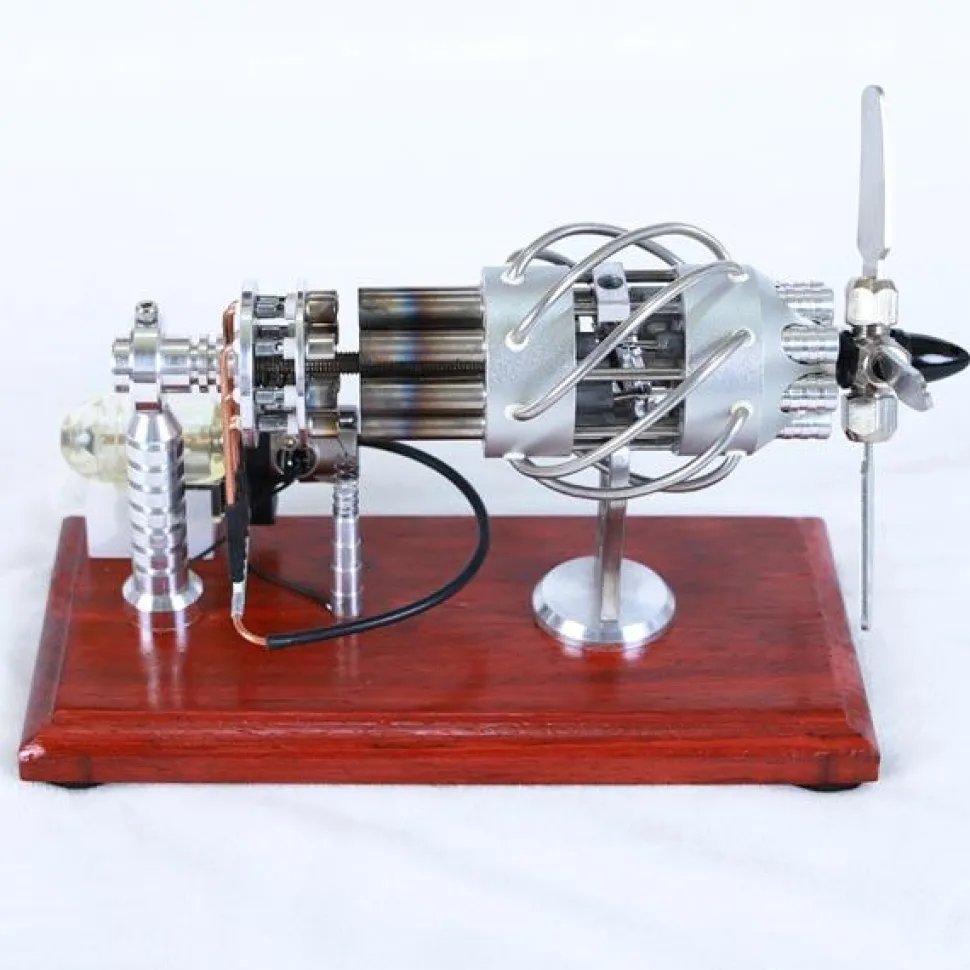 16 Cylinder Stirling Engine Model Kit Collection Gift for Engineer - Enginediy