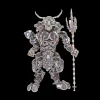 3D Bull-Headed Man DIY Mechanical Punk Demon Surrealistic Creature Metal Assembly Model Creative Ornament