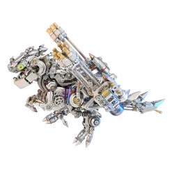 3D DIY Mechanical Dinosaur with Wings Punk Metal Assembly Dinosaur Model Creative Trendy Desk Ornament