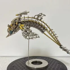 3D DIY Mechanical Dolphin Steampunk Metal Assembly Model Bionic Oceanic Creature Creative Desk Ornament