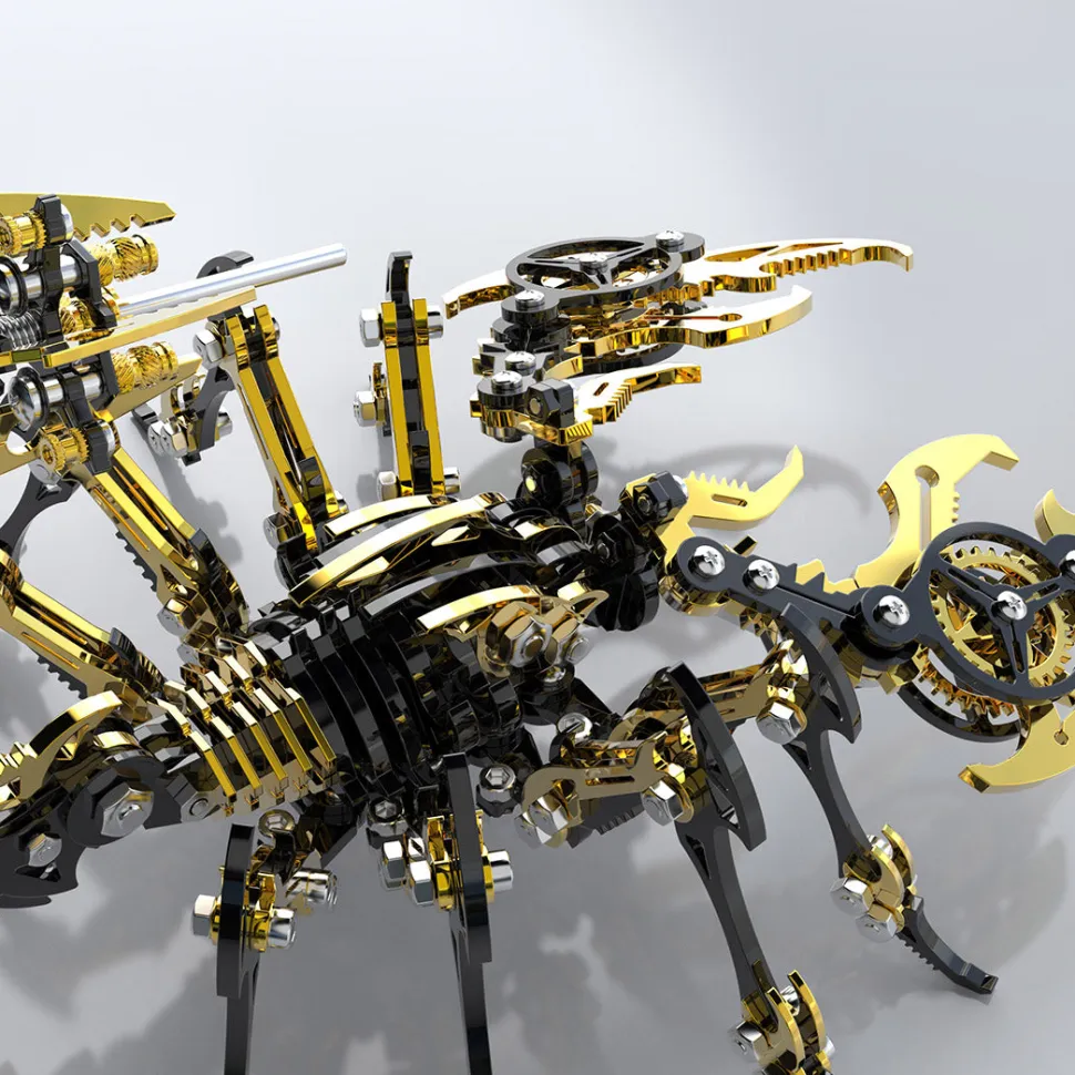 3D DIY Mechanical Punk Scorpion Animal Metal Puzzle Model Assembly Toy Creative Ornament