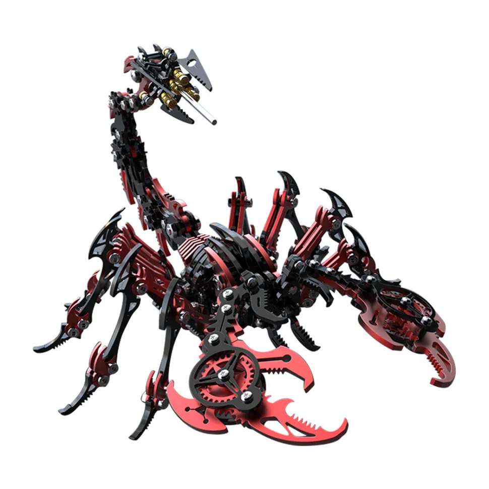 3D DIY Mechanical Punk Scorpion Animal Metal Puzzle Model Assembly Toy Creative Ornament